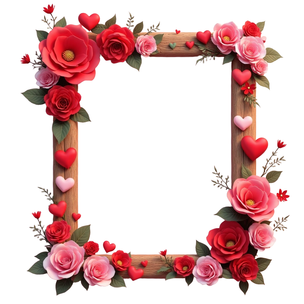 Romantic Floral Frame